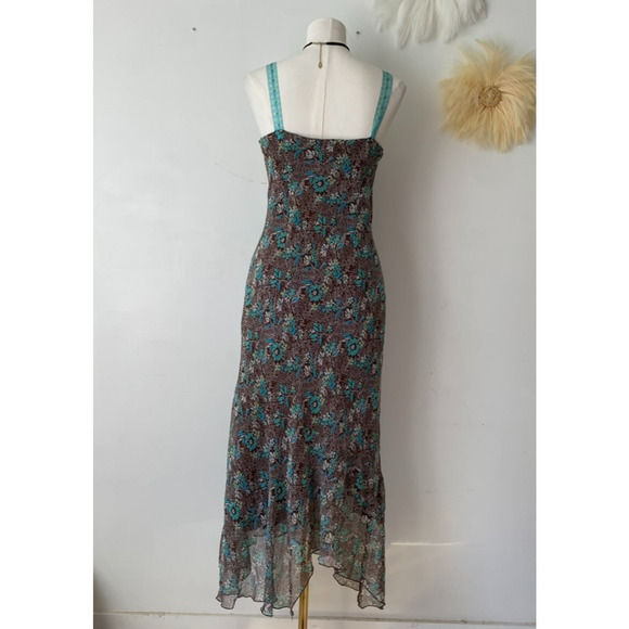 Vtg Believe Y2K Babydoll Maxi Dress Size 6 Asymmetric Fairy Whimsigoth Grunge - Picture 9 of 15